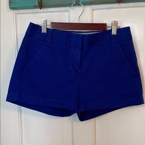 J Crew Chino Royal Blue Shorts.